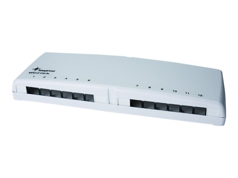 Telegärtner Mini Distributor Mpd12 - Kabeldistributionsboks - Din-Skinnemonterbar - Alpinhvid - 12 Porte