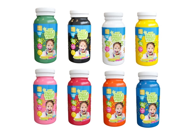 250-Ml-Flasche Farbe, 8 Sortiert