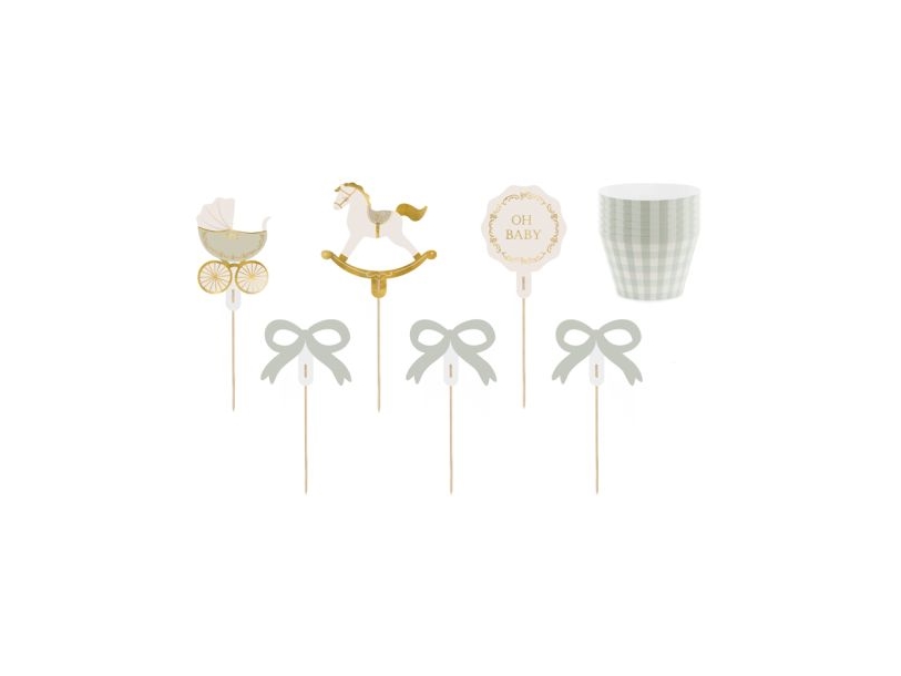 Cupcake-Set Für Babyparty, 9 Cm