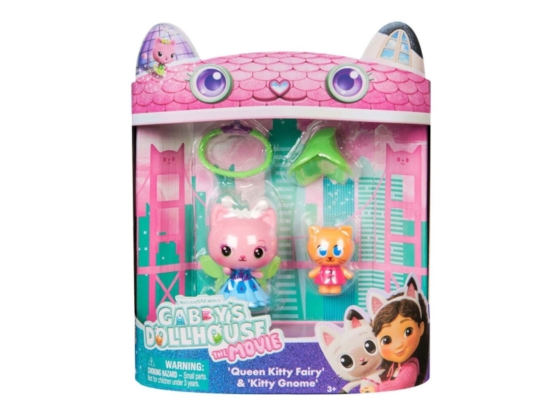Gabby's Dollhouse Figurer - Queen Kitty Fairy & Kitty Gnome
