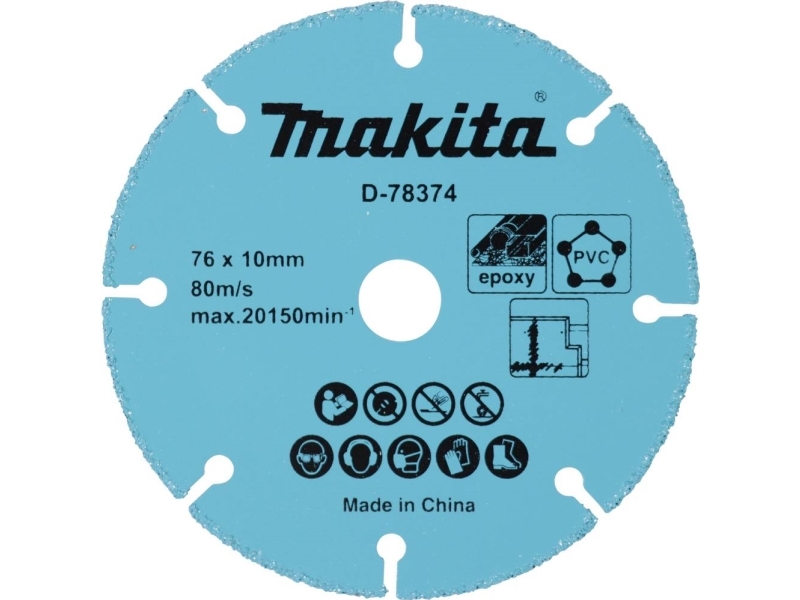 Makita Kietmetalio Diskas Su Kietmetalio Abrazyvu, 76Mm D-78374 Dmc300