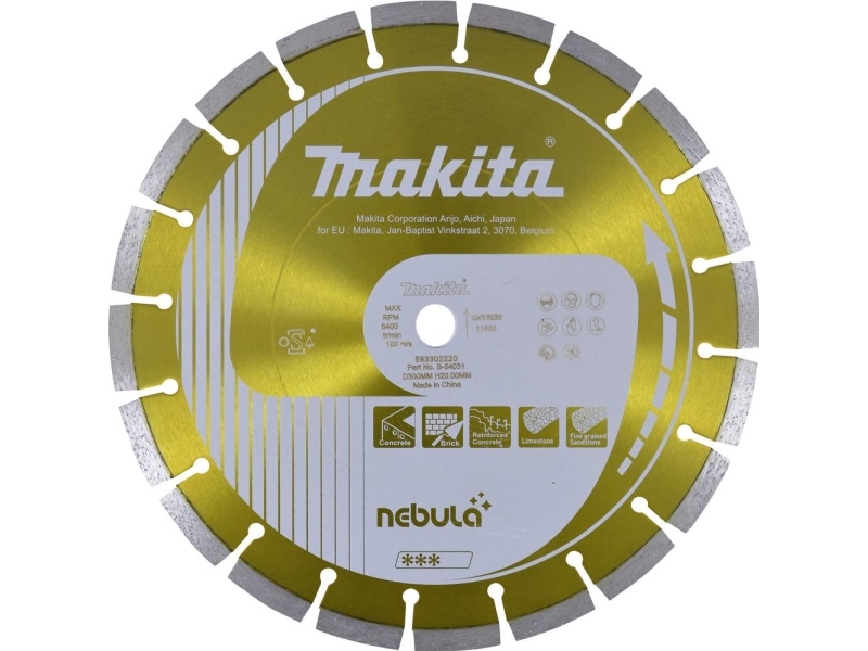 MAKITA DIAMOND TARGET 300x20mm SEGMENTTI (KUIVA/MOKRO) BETONI