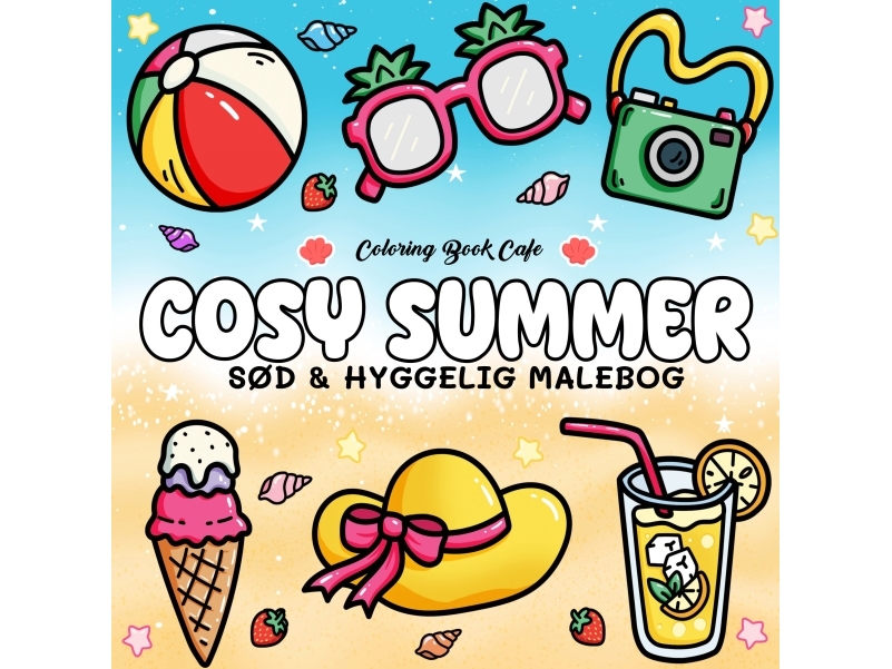 Färgbok: Cozy Summer - Cozy Coloring Coloring Book Cafe | N - A | GameStuff