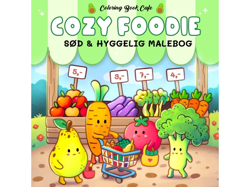 Malebog: Cozy Foodie - Cozy Coloring Coloring Book Cafe | Skola & Hobby - Skolböcker & kalkylblad - Lösa ark och block | GameStuff