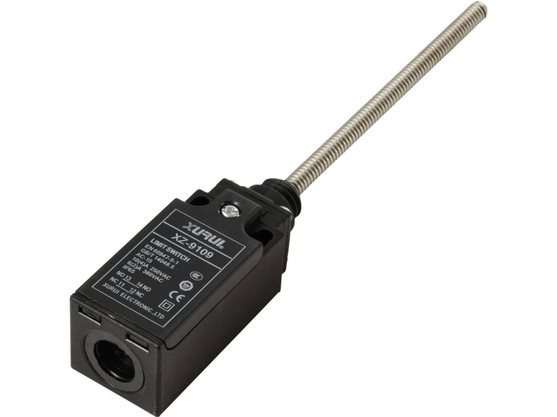 Tru Components Xz-9/109 Limit Switch 250 V Ac 10 A Spring-Loaded Rod Momentary Ip65 1 Pc(S)