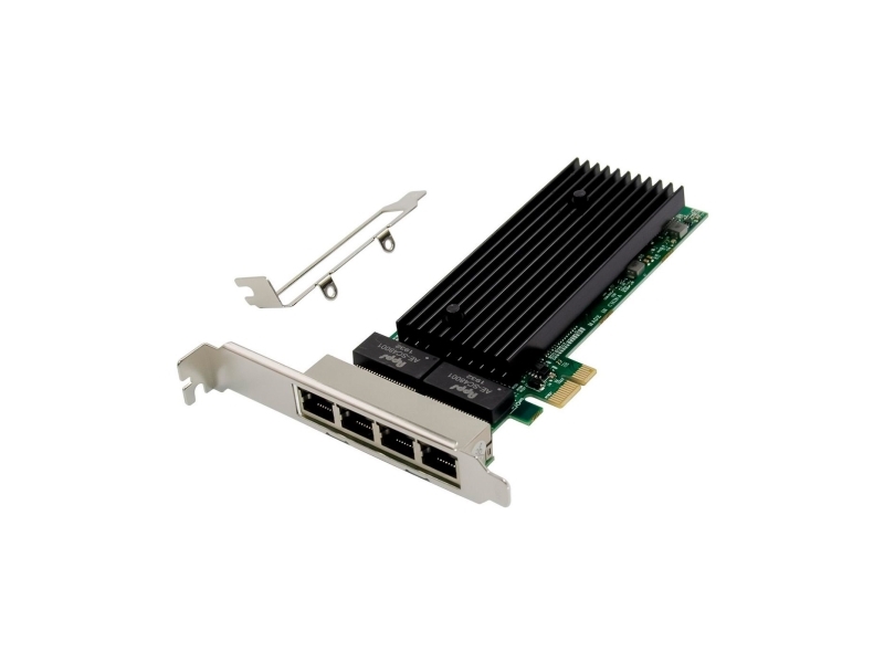 Microconnect Network Card Pcie X1 Intel 82576 Quad- Rj45 (Mc-Pciex1-82576-Q)