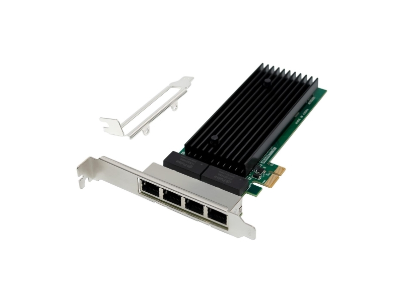 Microconnect Network Card Pcie X1 Intel 82575 Quad- Rj45 (Mc-Pciex1-82575-Q)