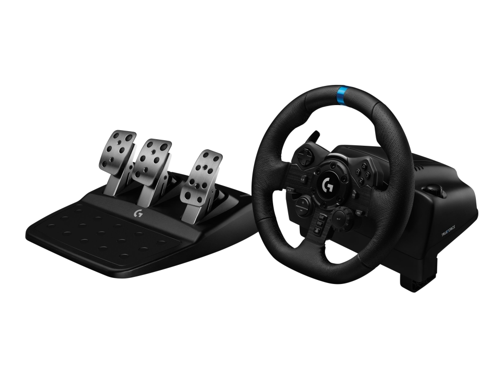 Logitech G G923 - Hjul, pedaler och växelspakuppsättning - kabelansluten - för PC, Sony PlayStation 4, Sony PlayStation 5 | Spel - Joystick och spelkontroller - Ratt & pedaler | GameStuff