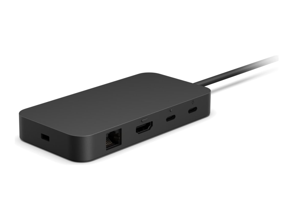 Microsoft Surface USB4 Dock - Dockningsstation - USB4 / Thunderbolt 4 - 2 x USB-C, HDMI - 1GbE - 100 Watt