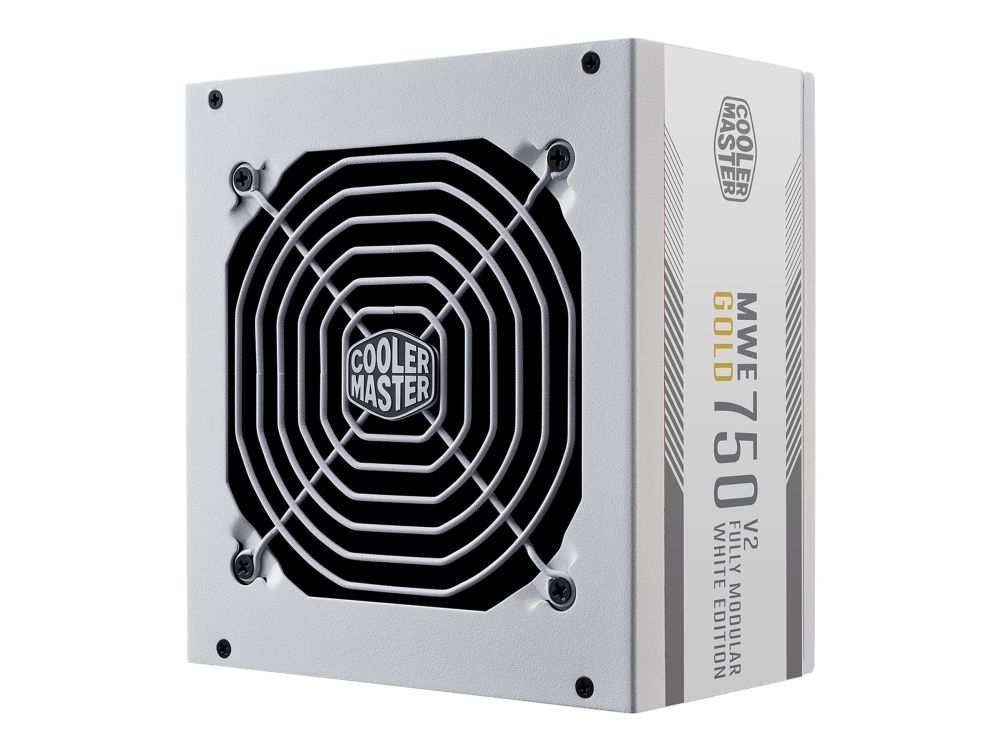 Cooler Master MWE Gold V2 750 - White Edition - strømforsyning (intern) - ATX12V 3.1/ EPS12V - 80 PLUS Gold - AC 100-240 V - 750 Watt - aktiv PFC - Europa - hvid