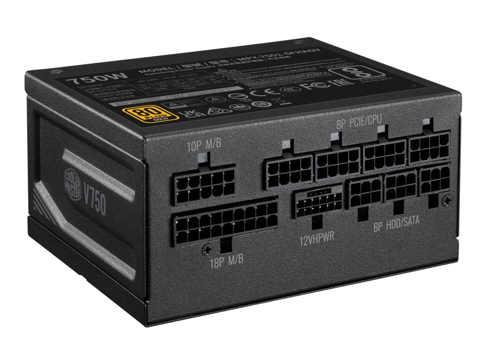 Cooler Master V SFX GOLD 750 - Nätaggregat (intern) - ATX12V 3.1/ EPS12V - 80 PLUS Gold - AC 100-240 V - 750 Watt - aktive PFC - Europa | Datortillbehör - Laddare & Batterier - Dator/Server nätaggregat | GameStuff