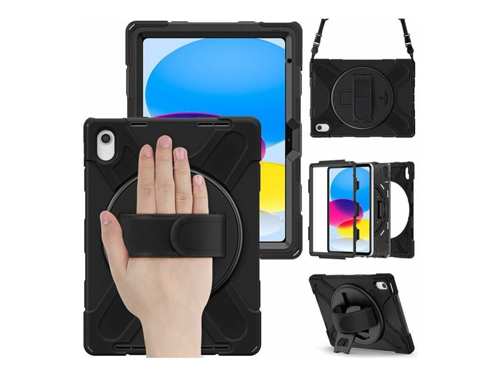 eSTUFF AUSTIN - Baksidesskydd för surfplatta - polykarbonat, silikon - svart - för Apple 10.9-inch iPad (10:e generation) | Datorer & Surfplattor - Tillbehör till surfplattor - Covers & Väskor | GameStuff