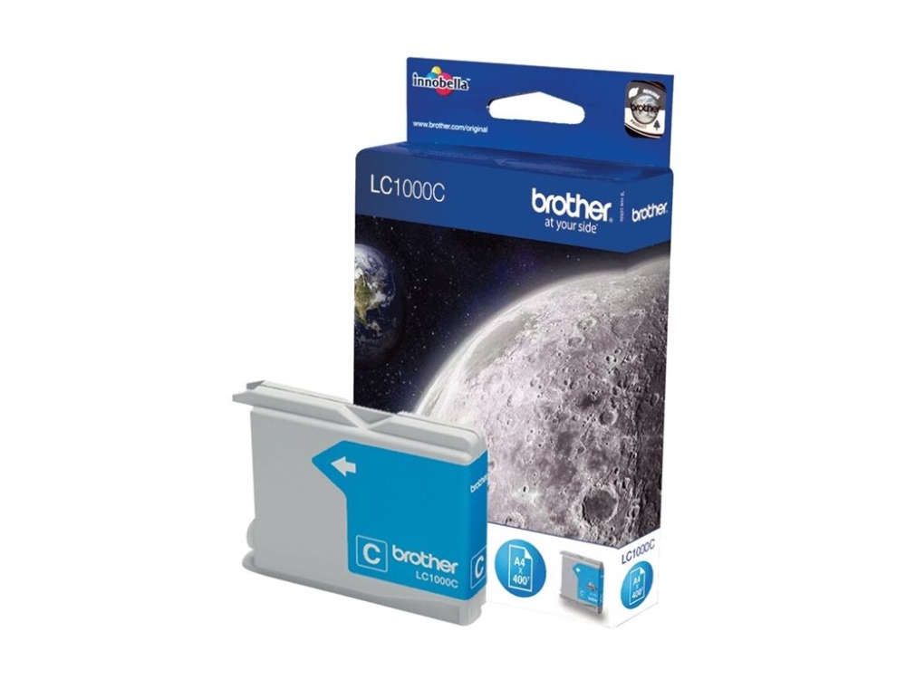 Brother LC1000C - Cyan - original - bläckpatron - för Brother DCP-350, 353, 357, 560, 750, 770, MFC-3360, 465, 5460, 5860, 660, 680, 845, 885 | Skrivare - Bläck, toner & förbrukningsvaror - Bläck | GameStuff