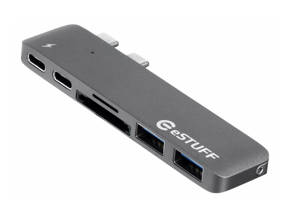 Estuff Allure Series Slot-In Hub Pro - Dockingstation - Usb-C / Thunderbolt 3 - For Apple Macbook Pro With Touch Bar (Midt 2017, Sent 2016)
