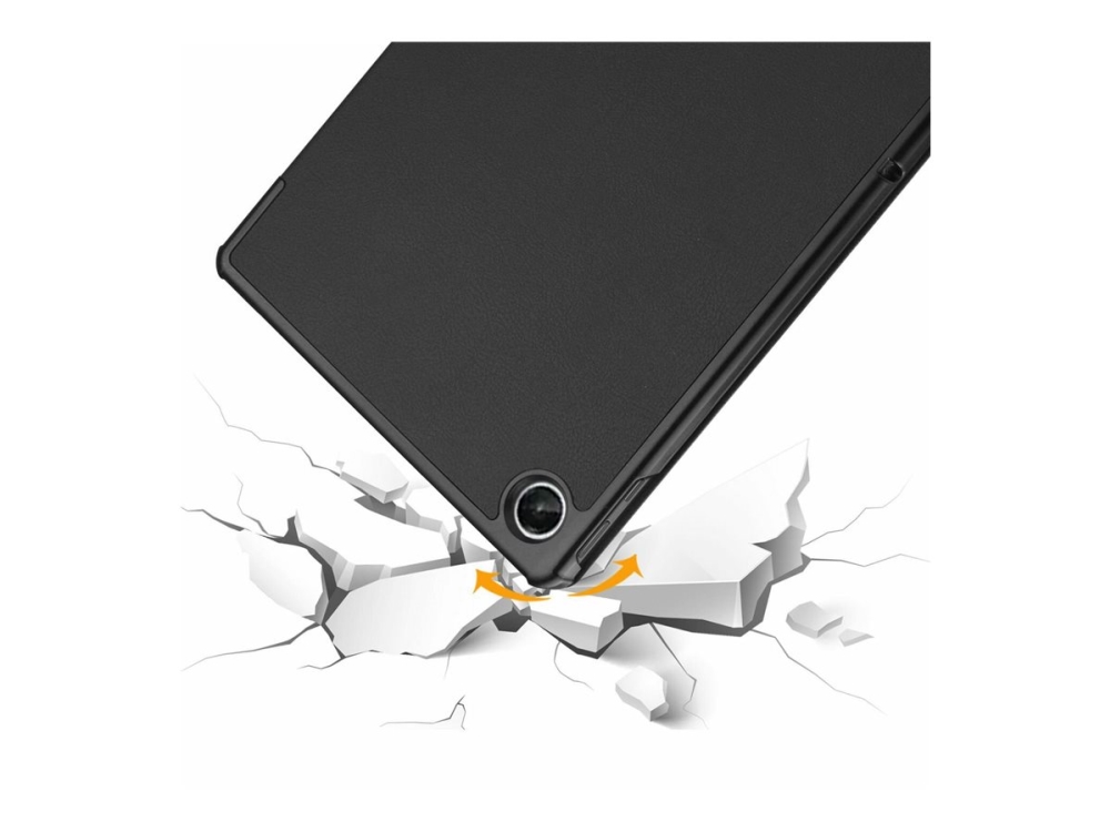 Estuff Houston - Flipomslag Til Tablet - Polykarbonat, Polyurethan - Sort - For Lenovo Tab M10 Plus (3Rd Gen)