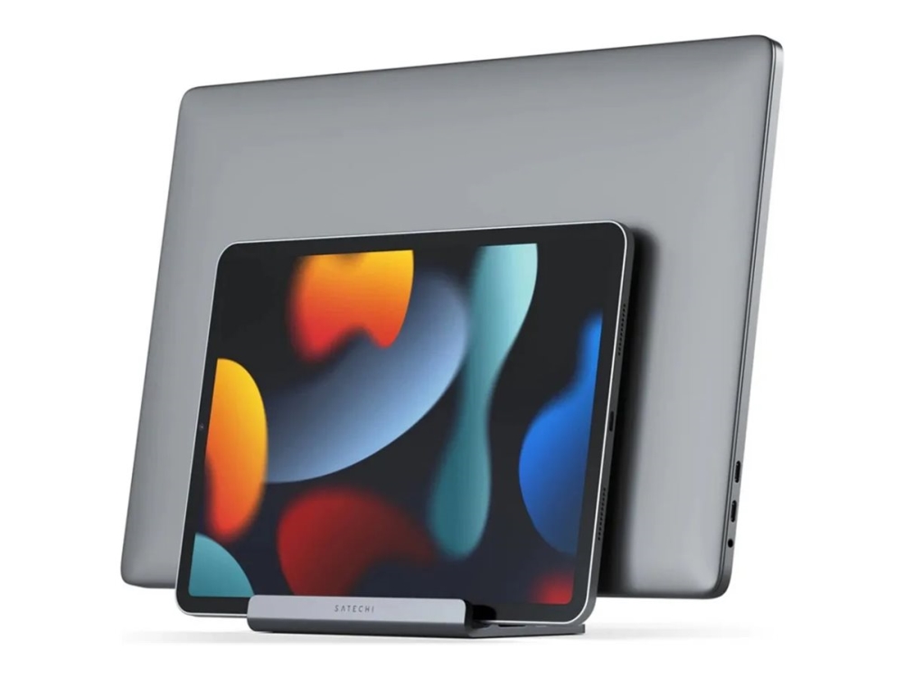 Satechi - Ställ för bärbar dator/surfplatta - dubbel vertikal | Datorkomponenter - Kylning & moddning - Bärbar Kylning | GameStuff