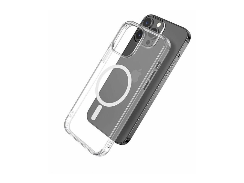 Estuff Magnetic Hybrid Clear Case For Iphone 13 Pro Max, Cover, Apple, Iphone 13 Pro Max, 17 Cm (6.7 Zoll), Transparent