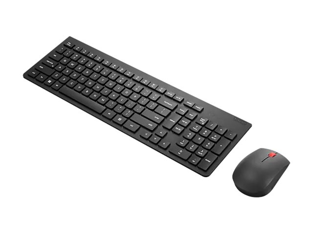 Lenovo Essential Wireless Combo Gen 2 - Sæt Med Mus Og Tastatur - Trådløs - 2.4 Ghz - Tysk - Sort