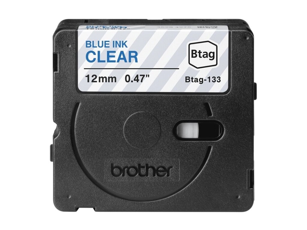 Brother Btag-133, Blau Auf Transparent, Philippinen, 5 Jahr(E), Brother, P-Touch Pt-N10, Pt-N20, Pt-N25bt, 1,2 Cm