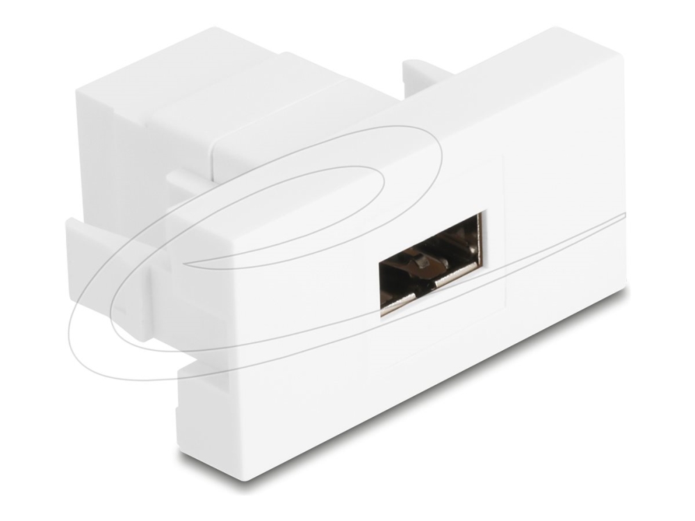 Delock 90866, Weiß, Easy-Usb 2.0 Type-A, Easy-Usb 2.0 Type-A, Weiblich, Weiblich, Gold