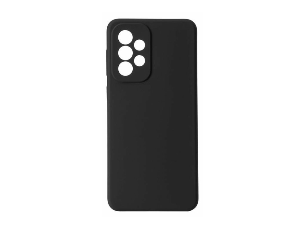 Estuff - Handyhülle - Silikon - Silk Touch Schwarz - Für Samsung Galaxy A33 5G
