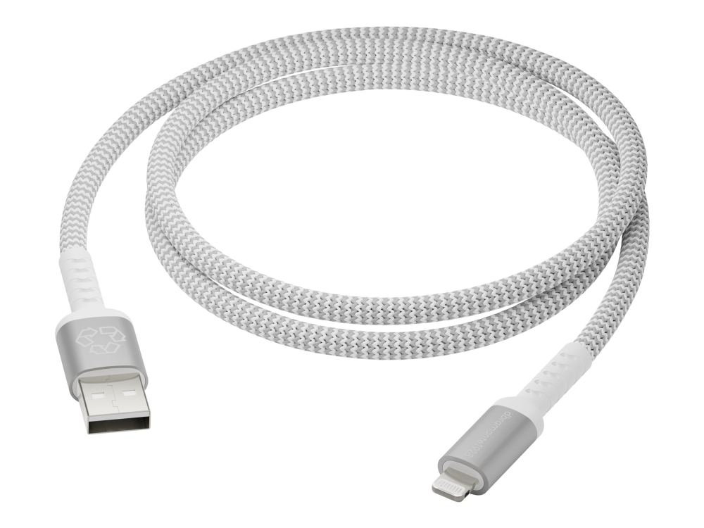 dbramante1928 re-charge - Lightning-kabel - USB hane till Lightning hane - 1.2 m - flätad kabel, 100 % återvunnen plast | Datortillbehör - Kablar & adaptrar - Datakablar | GameStuff