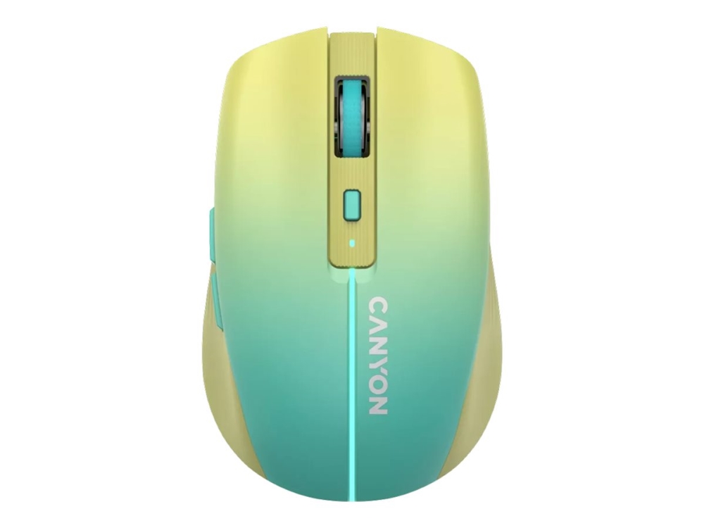 Canyon Cns-Cmsw44ua, Rechts, Optisch, Rf Wireless + Bluetooth, 1600 Dpi, Blau, Gelb