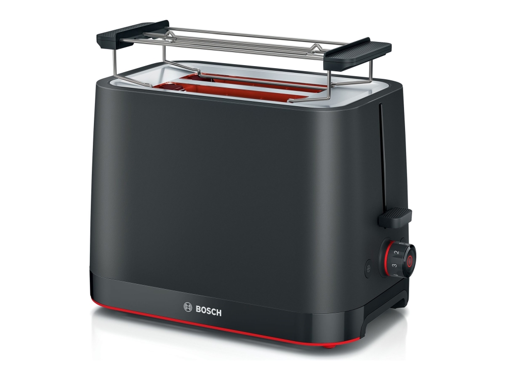 Bosch Mymoment Tat3m123 - Brødrister - 2 Skive - 2 Holdere - Sort