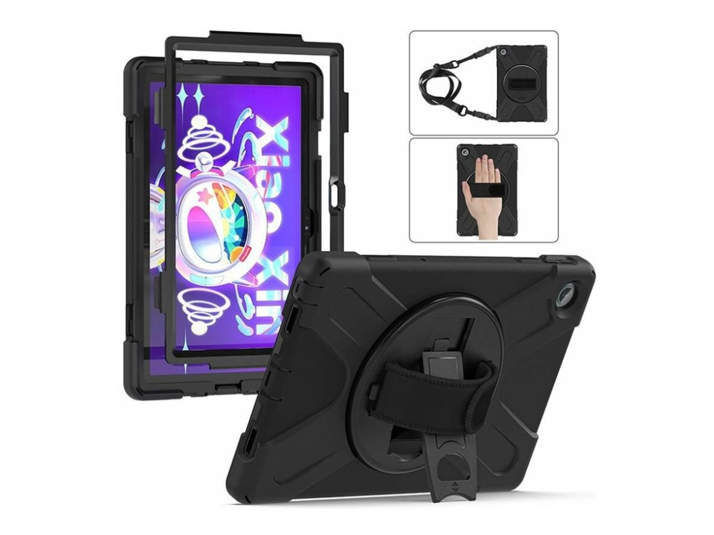 Estuff Austin - Bagsidecover Til Tablet - Polykarbonat, Silicone - Sort - For Lenovo Tab M10 Plus (3Rd Gen)
