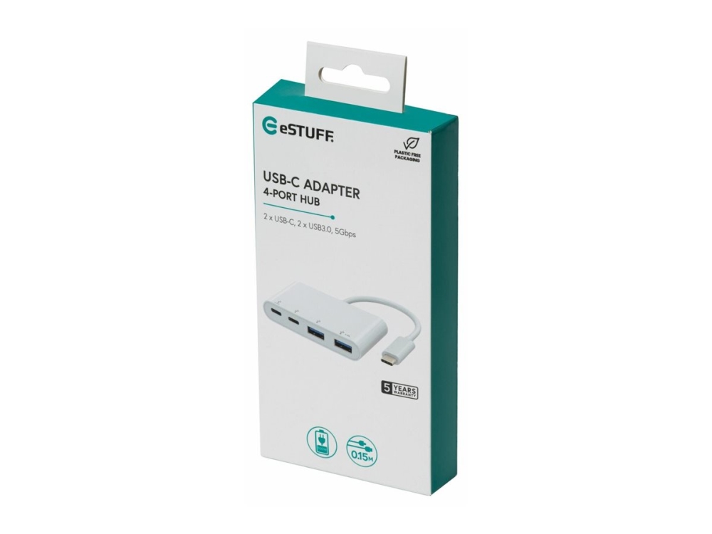 Estuff - Hub - Usb-C, 2X Usb 3.0, 2X Usb-C 3.1 - 4 X Usb 3.2 Gen 2 - Desktop