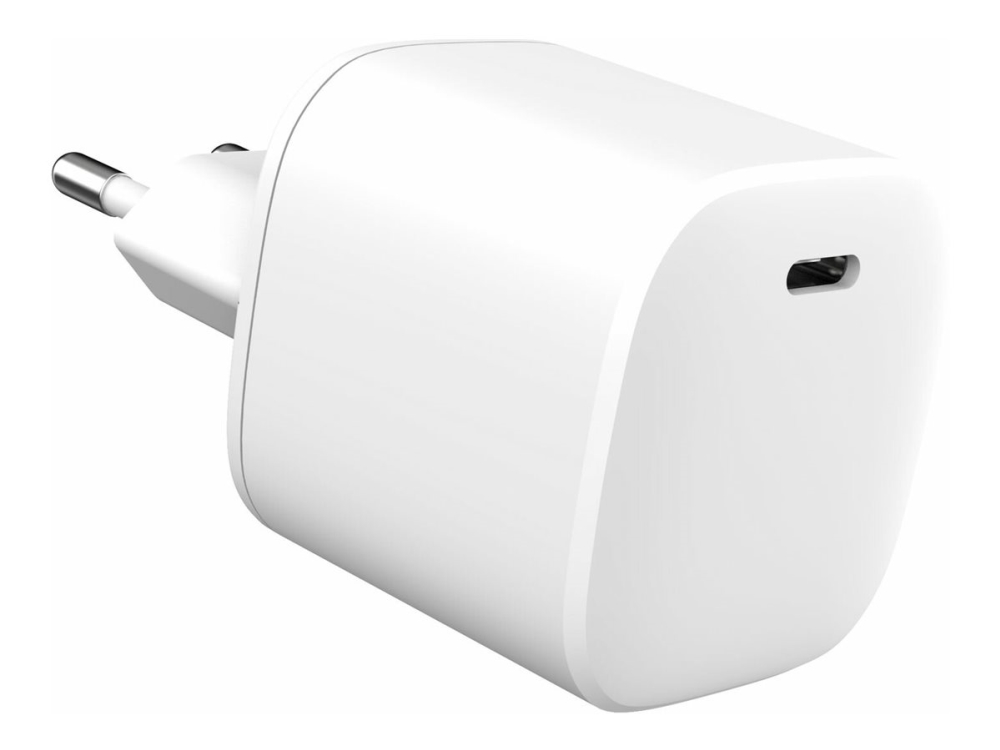 Estuff Infinite - Strømforsyningsadapter - Gan, 100% Genbrugsplast - 45 Watt - 3 A - Pd 3.0, Apple Fast Charge, Qc 3.0 (24 Pin Usb-C) - Hvid