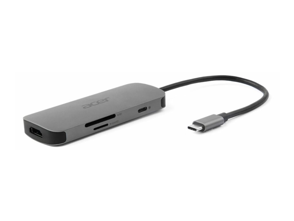 Acer 7-In-1 Type-C Dongle - Dockningsstation - USB-C - HDMI | Datorer & Surfplattor - Bärbara tillbehör - Port Replicator och dockning | GameStuff