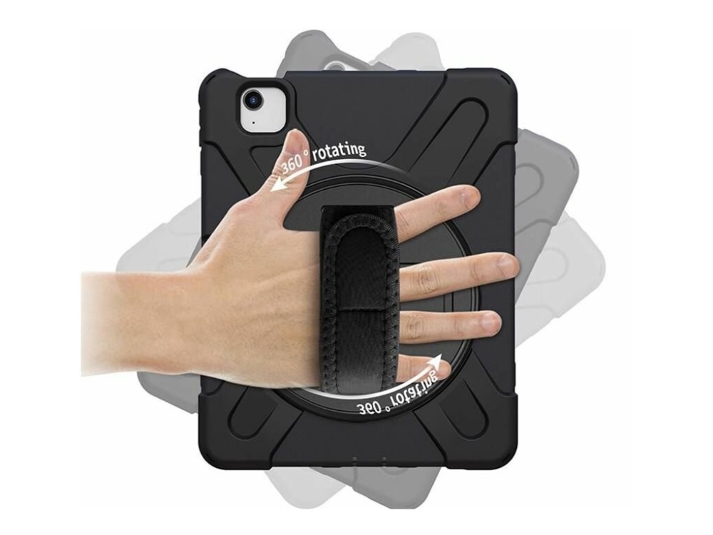 eSTUFF AUSTIN - Baksidesskydd för surfplatta - robust - polykarbonat, silikon - svart - för Apple 11-inch iPad Air (M2) | Datorer & Surfplattor - Tillbehör till surfplattor - Covers & Väskor | GameStuff