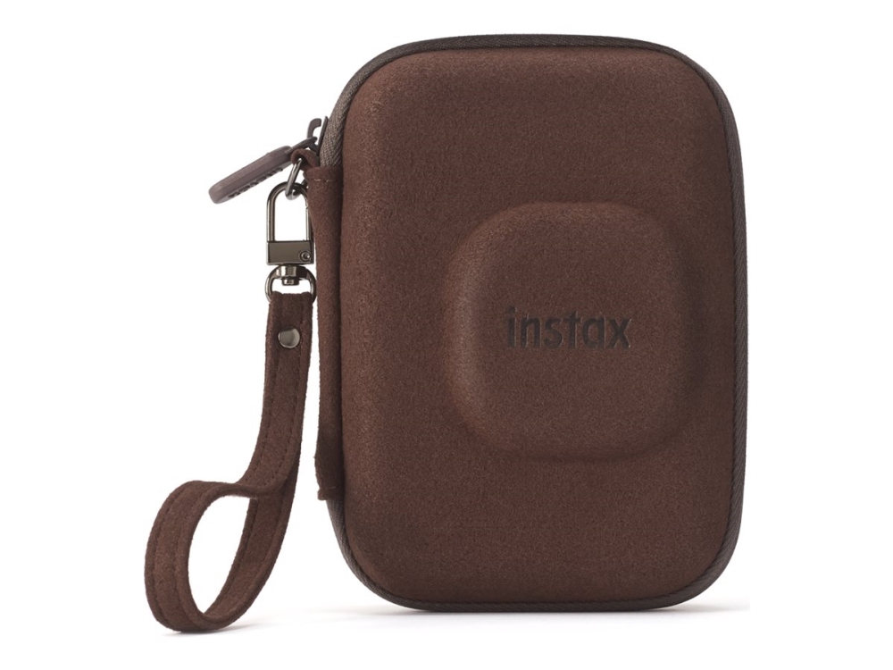 Fujifilm Instax - Fodral för direktbildskamera - mocka - djup brons - för Instax Mini | Foto och video - Väskor - Kompakt | GameStuff