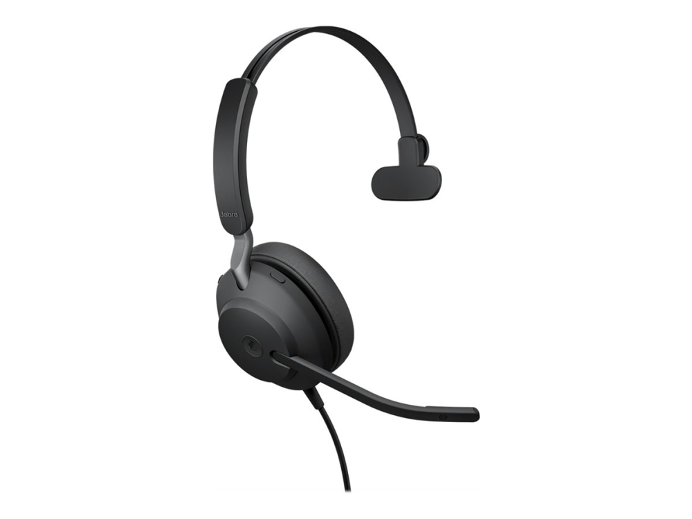 Jabra Evolve2 40 Se Ms Mono - Headset - På Øret - Kablet - Usb-C, Usb-A - Støjisolerende - Certified For Microsoft Teams