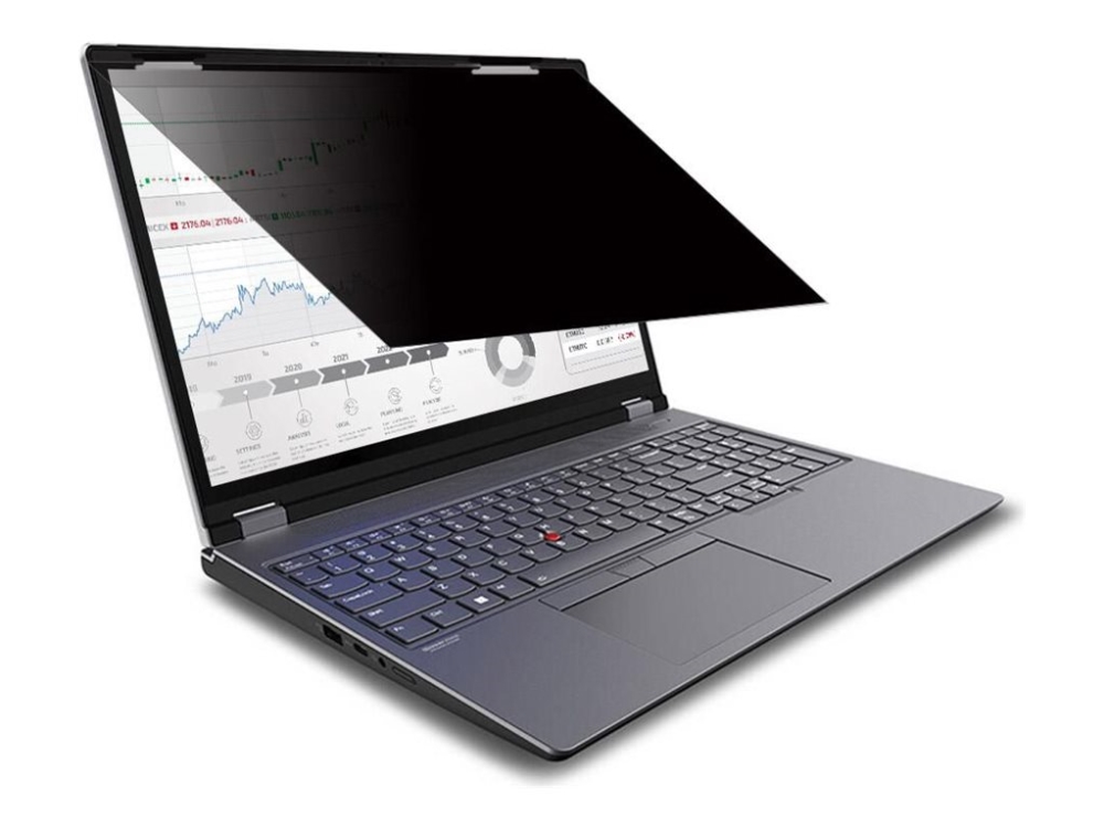 Estuff - Notebook Privacy-Filter - 2-Vejs - Aftagelig - Flip - 14" - Sort