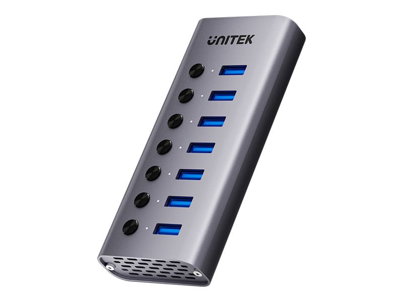 Unitek H1314A - Hubb - 7-i-1, individuella strömbrytare - 7 x SuperSpeed USB 3.0 - skrivbordsmodell | Datortillbehör - Kablar & adaptrar - USB-hubbar | GameStuff