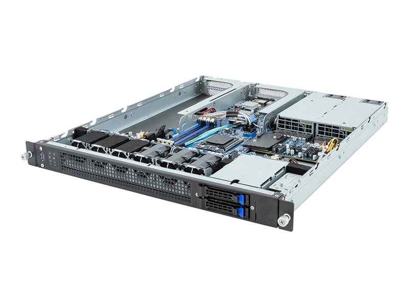 Gigabyte E133-C10-AAG1 - Server - kan monteras i rack 1U - ingen CPU - RAM 0 GB - SATA - hot-swap 2.5 vik/vikar - ingen HDD - AST2600 - Gigabit Ethernet - inget OS - skärm: ingen | Datorkomponenter - Moderkort - AMD Moderkort | GameStuff