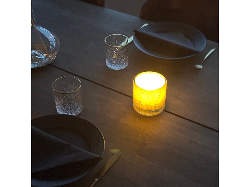 Securit Stage Ayla, Mundblæst Genanv. Glas, Grå