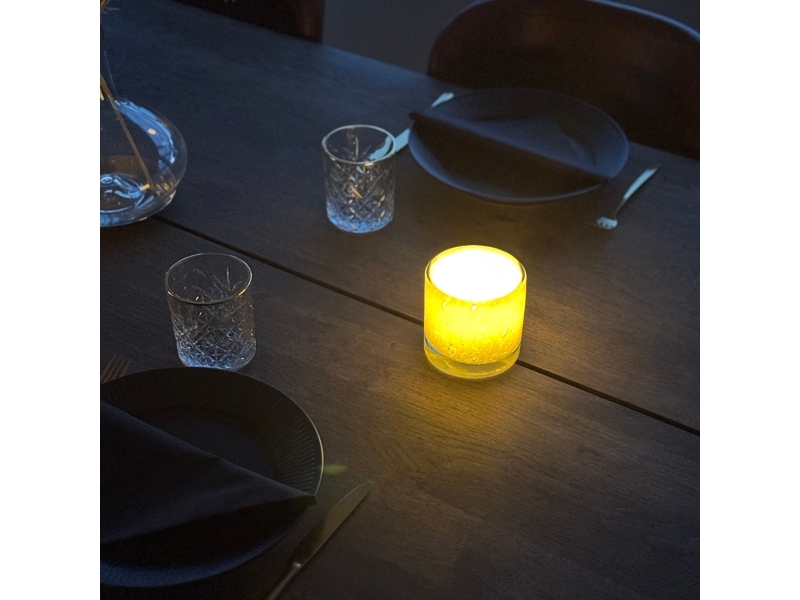 Securit® Stage AYLA, mundblæst genanv. glas, hvid