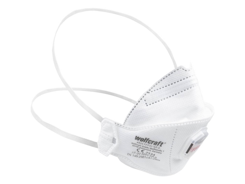Wolfcraft 4949000 Hienopölynaamari venttiilillä FFP3 D 2 kpl EN 149:2001 + A1:2009