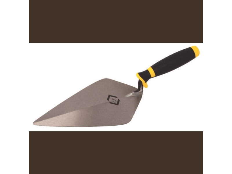 C.K Brick Trowel Broad Heel Carbon Steel Soft Grip 250mm C.K. T529510