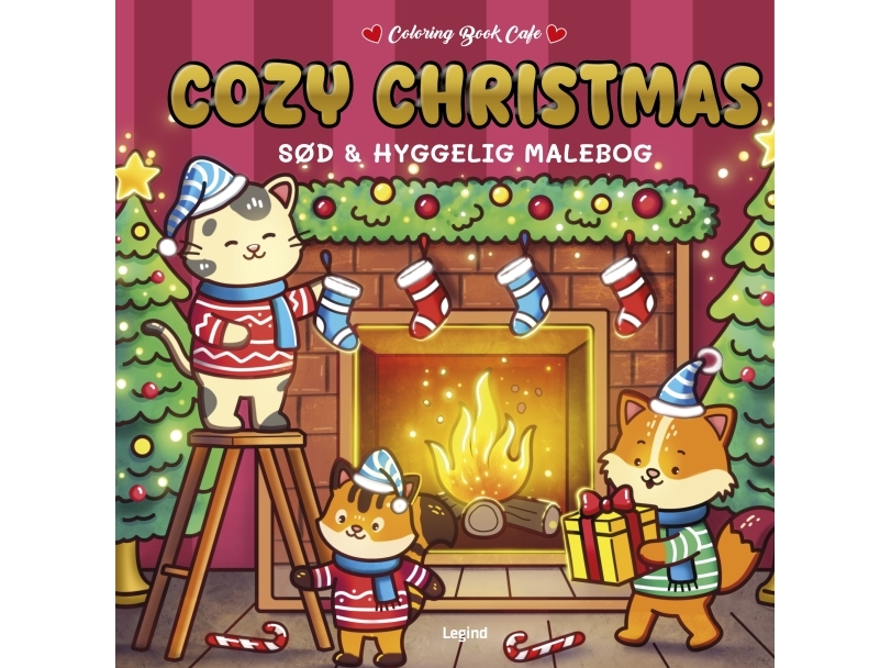 Malebog: Mysig jul - DeLuxe - Mysig färgläggning Målarbok Cafe | Skola & Hobby - Till skolväskan - Målarböcker | GameStuff