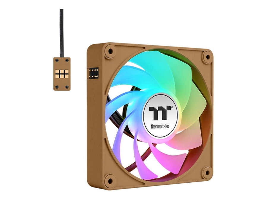 Thermaltake Ct120 Ex Reverse Argb Sync Pc, Lüfter, 12 Cm, 500 U/Min, 2000 U/Min, Brun, Sand