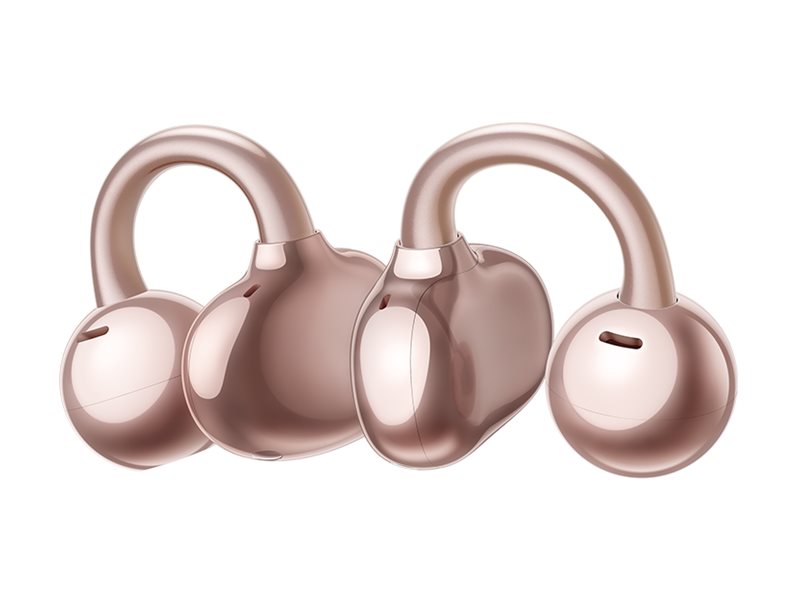Huawei FreeClip - True wireless-hörlurar med mikrofon - öppet öra - montering över örat - Bluetooth - guldrosa | TV, Ljud & Bild - Hörlurar & Mikrofoner | GameStuff