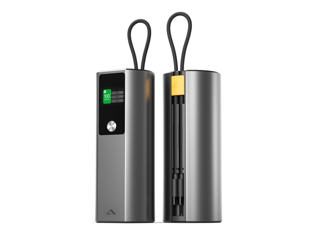Alogic Ark Pro - Powerbank - Mit Usb-Ladefunktion Und 50 Cm Abnehmbarem Usb-C-Kabel - 5 / 9 / 12 / 15 / 20 / 28 V - 160 Watt - 27600 Mah - 99,36 Wh -