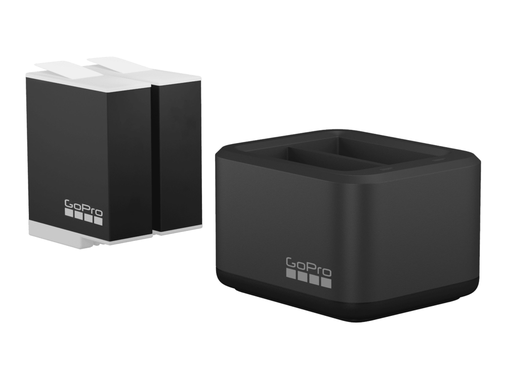 GoPro Dual - USB-batteriladdare - enduro + batteri 2 x - Li-Ion - 1720 mAh - 2 x batterier laddas - 2 utdatakontakter (batterikontakt) | Datortillbehör - Laddare & Batterier - Batteri laddare | GameStuff