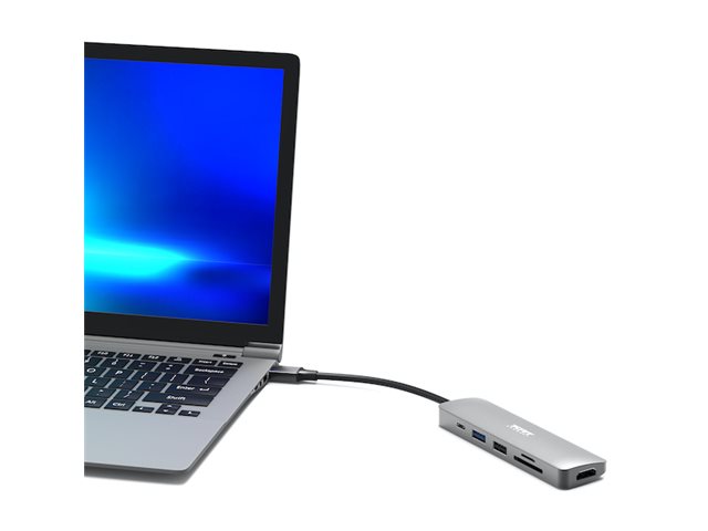 Port Designs 900162, Usb Typ-C, Usb Typ-C, 60 Hz, 3840 X 2160, 2160P, Silber