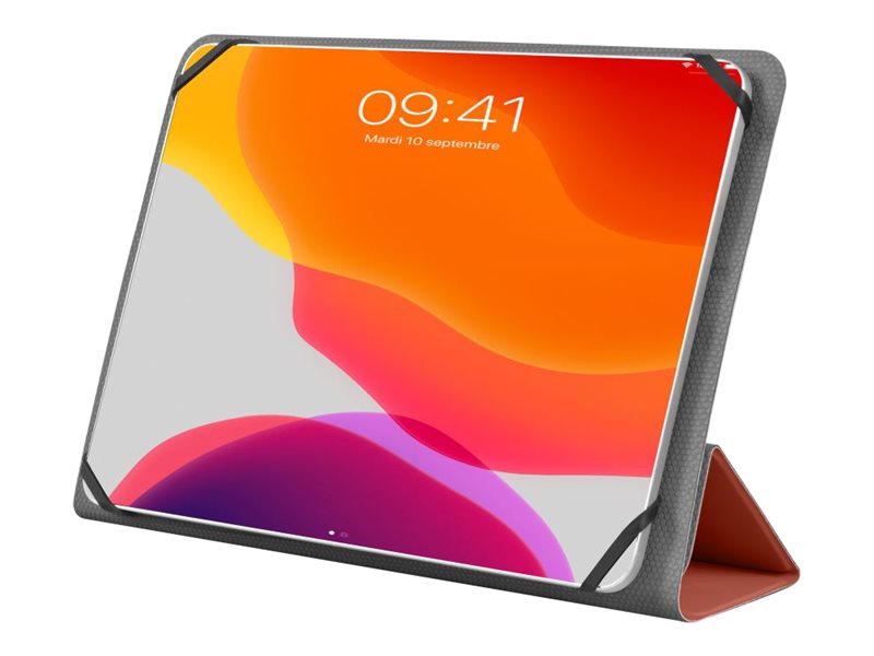 Port Noumea Ii - Flipomslag Til Tablet - Universal - Polyurethan - Rød - 9" - 11"