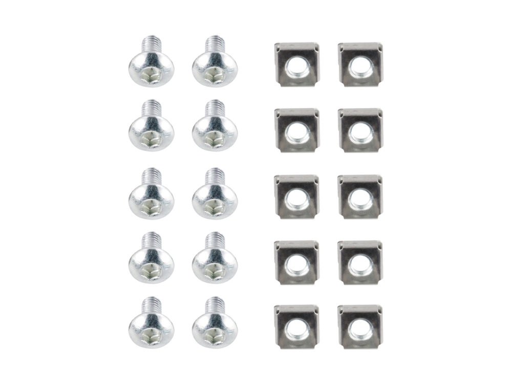 Deltaco 19-M612, Schraubensatz, Silber, 1 Stück(E), 60 G